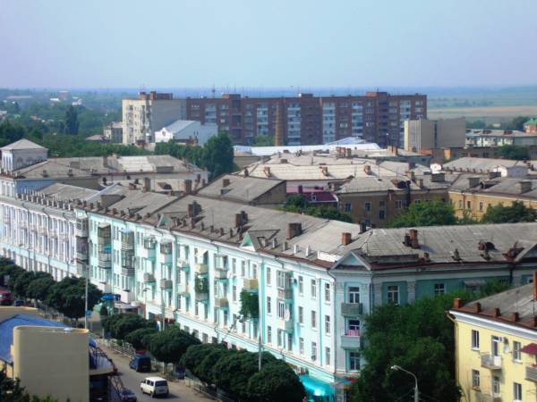 Вид с гостиницы Армавир на Центральную часть города