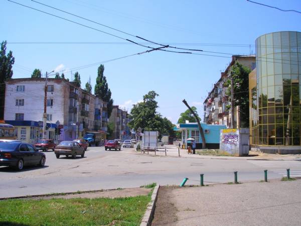 Пересечение улиц Новороссийской и Черноморской