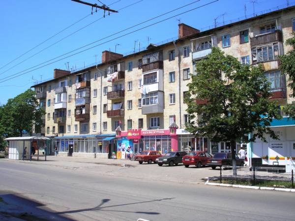 Улица Новороссийская в районе Черноморской