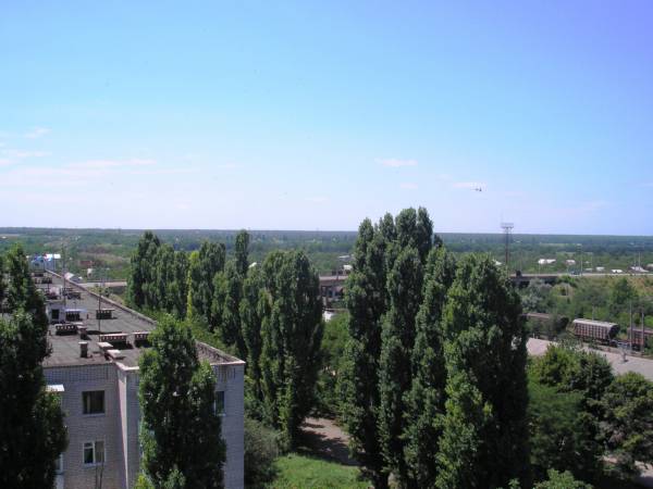 Вид с 9-ны на Маркова,345 в сторону Каспарова