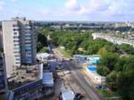 Вид с 14-ти этажки на улицу Ефремова.Справа внизу - СЕННОЙ рынок