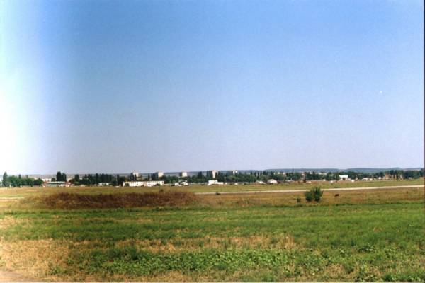 Вид с военного аэродрома на Военный городок