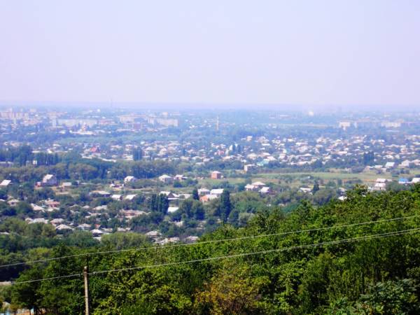 Вид с горы в сторону Центра Армавира