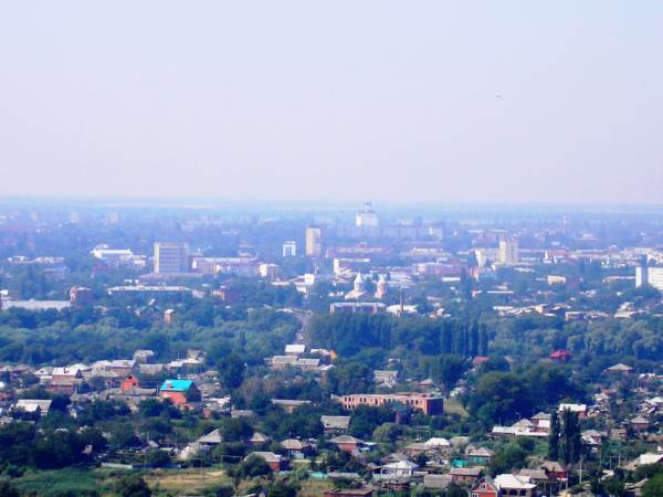 Вид с горы на Центральную часть города