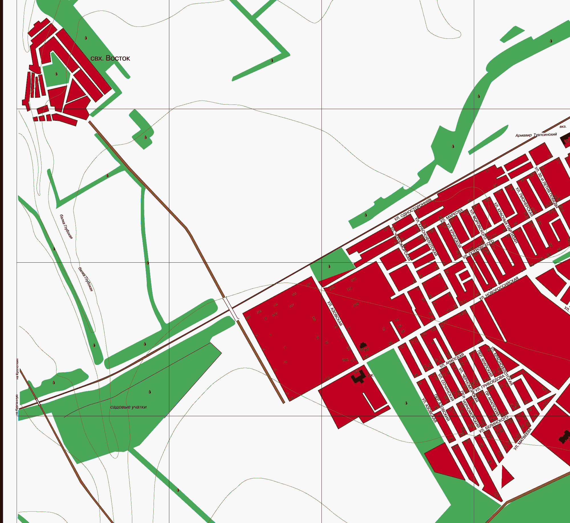 Армавир - подробная карта города